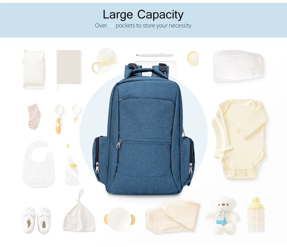 Diaper Bag Large Capacity Multifunctional Backpack Maternity Bag  (10)