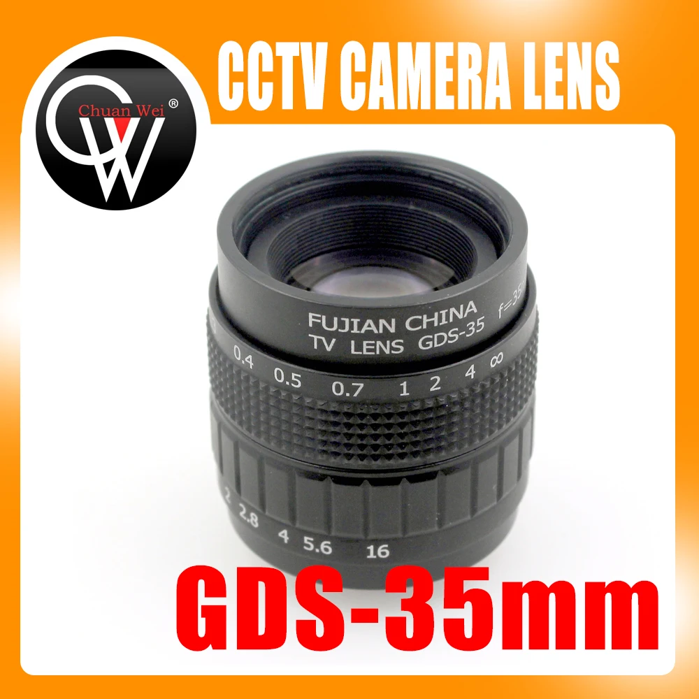 Профессиональный объектив 35 мм f/1 7 CCTV C Mount Lens имеет корпус из сплава с