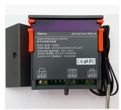 

220V Incubator Farming 0.1 deg C Accuracy Thermostat Regulator Egg Incubator Temperature Controller -50 Geg C to 110 Deg C