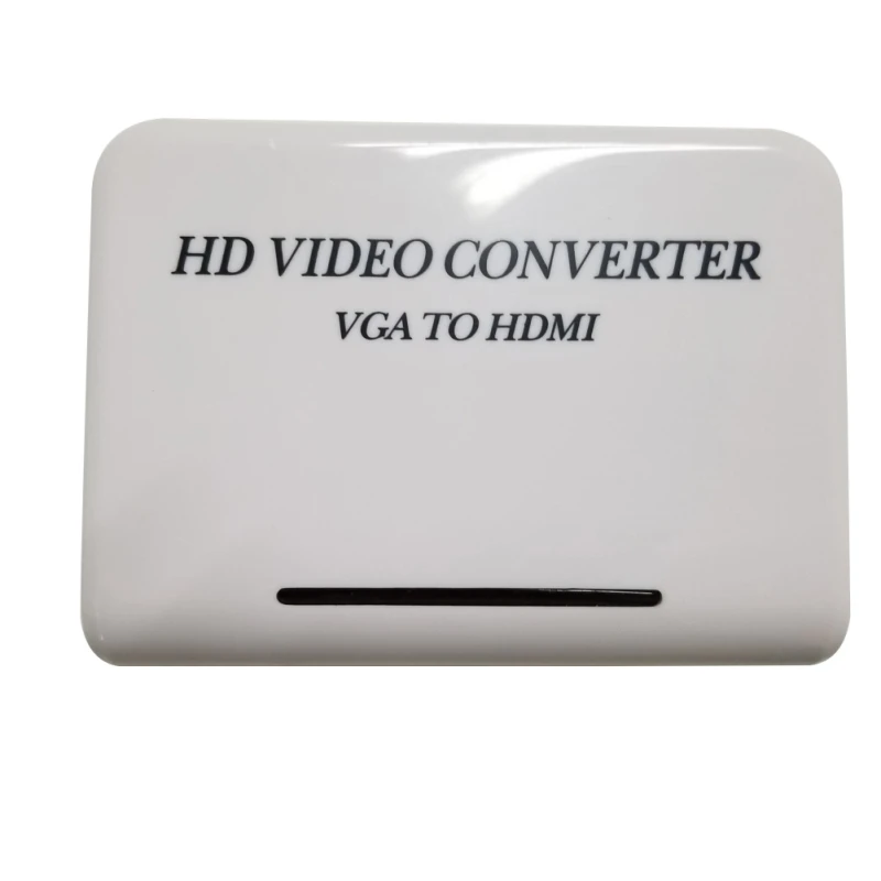  Audio VGA a HDMI HD HDTV 1080 P Video Converter Box Adattatore per il Computer portatile Del PC Not