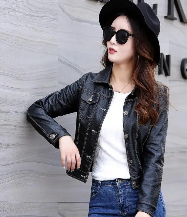 Classic Hip hop style leather Jacket breakdancing Street Leather Coat Punk motorcycle zipper wine red Green Black Leather Jacket