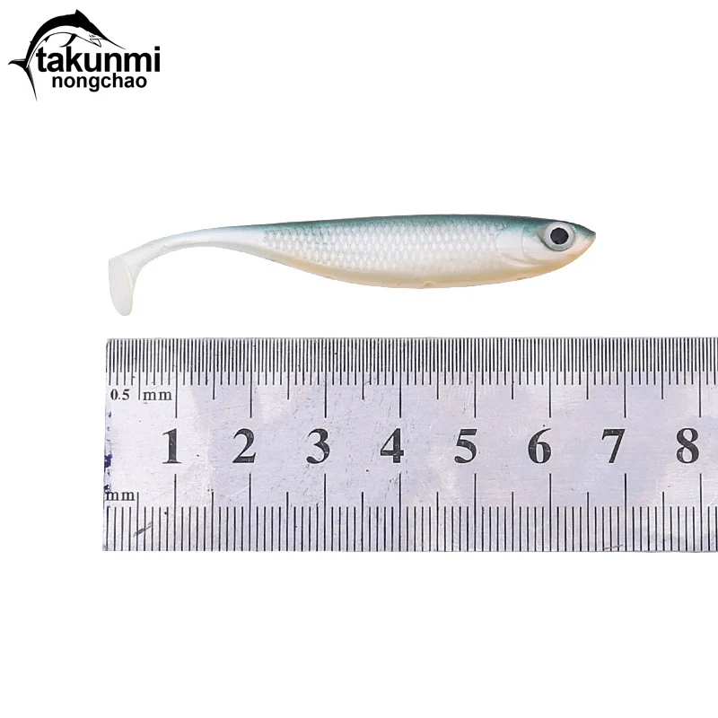 Новинка 2019 мягкая рыболовная приманка T Tail 1 шт. 7 цветов бионическая Easy Shiner 70 мм 2 5