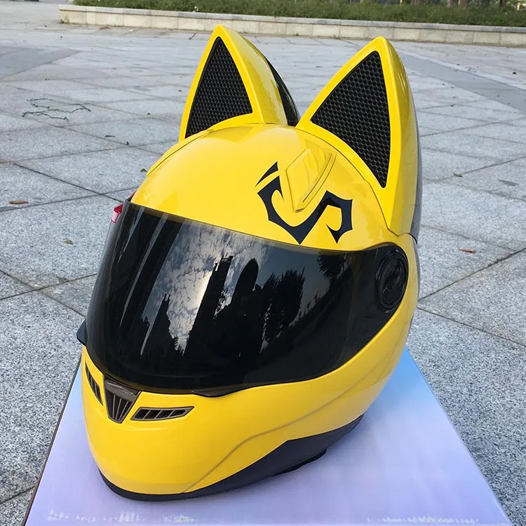 NITRINOS a estrenar llegada de la cara completa moto rcycle casco encantador gato moto casco moto rbike casco moto модульная Casqu