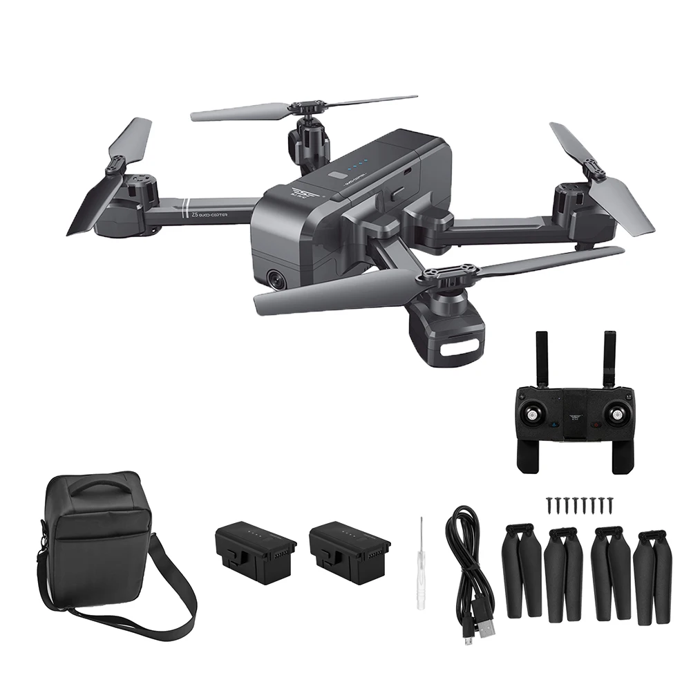 Квадрокоптер SJRC Z5 с камерой HD 1080 P, gps Дрон, 2,4G, Wi-Fi, FPV, удерживающий высоту, режим следования за мной, Dro vs Visuo XS812