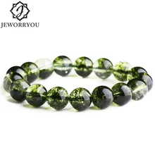 6/8/10/12 Бразилия натуральный Попкорн с украшением в виде кристаллов Браслеты Для женщин зеленый призрак браслет пара браслет из бисера