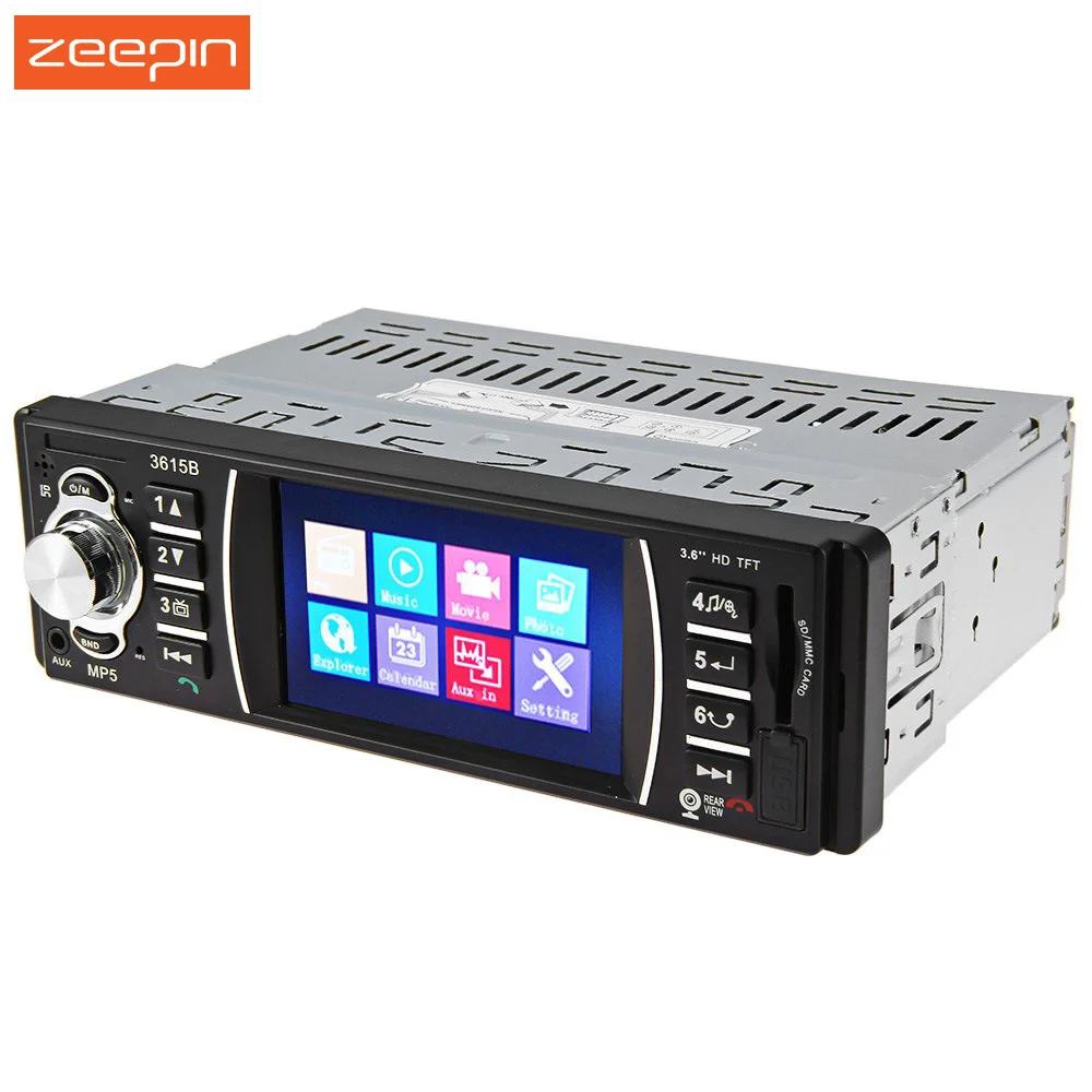 3 6 TFT Screen 12V Bluetooth V2 0 Car Radio Audio Stereo support Rear View font