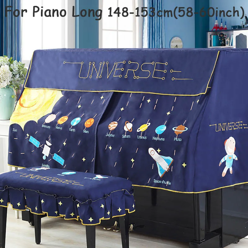 Половина и полная крышка пианино с стул крышка Стиль содержит Романтический природные Сельский мультфильм Европейский Кружева пыли фортепиано охватывает - Цвет: G1