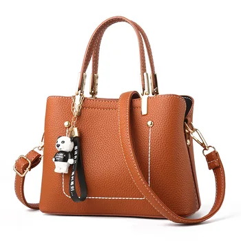 

2018 Vintage Women's Handbags Famous Fashion Brand Candy Shoulder Bags Ladies Totes Simple Trapeze Women Messenger Bag