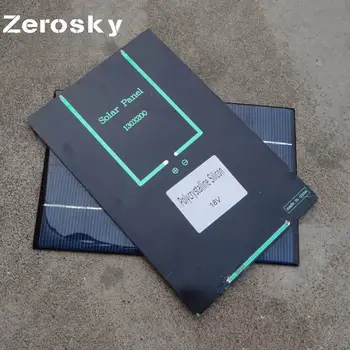 

Zerosky 4.2W 18V Polycrystalline Solar Panel Cell PET Mini Solar Panel Module for DIY Charger DC Battery System 200*130mm
