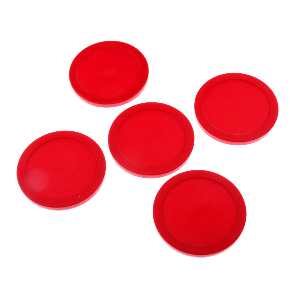 5 Pieces 62mm Durable Plastic Air Hockey Pucks Choice of Colors Entertainment Table Game Standard Air Hockey Pucks Accessories