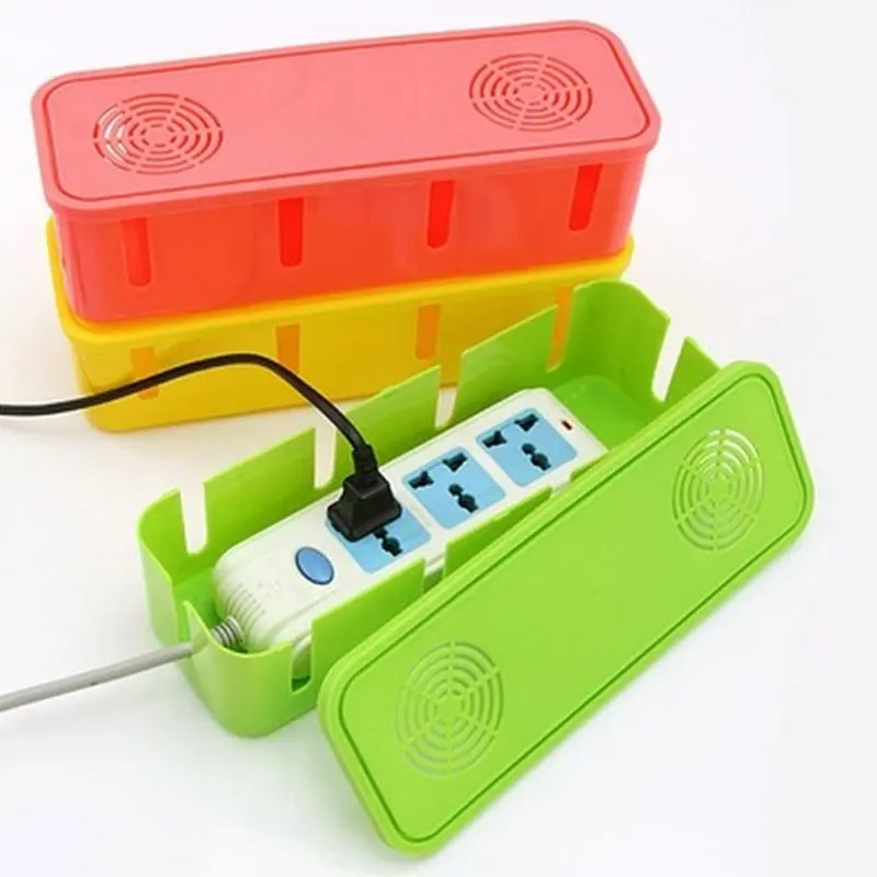 

Power Electric Outlet Board Cables Strip Wire Case Storage Box Organizer