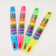 2 лота Популярные многоцветные детские безопасные карандаши Детские Рисование печать инструменты для граффити 20 цветов