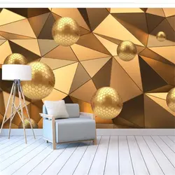 Beibehang papel де parede 3D пользовательские обои Золотая Сфера стерео фон 3d фоне стены papel де parede behang