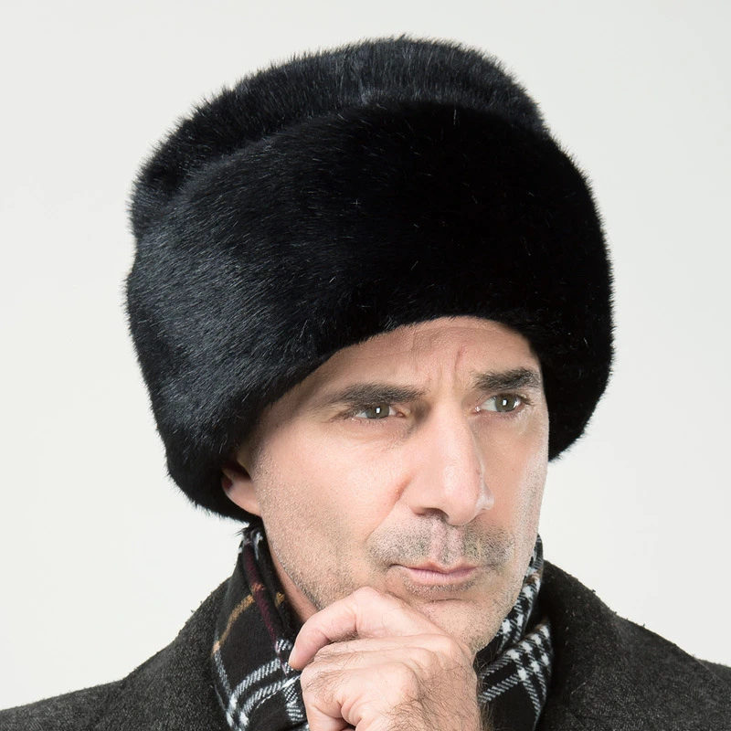 メンズ冬の帽子お父さんロシア Ushanka 帽子冬プロテクター耳キャップ爆撃機アビエイターブラックメタルサングラス毛皮ロシア軍ファッションミンクキャップ Russian Ushanka Hats Ushanka Hatrussian Ushanka Aliexpress