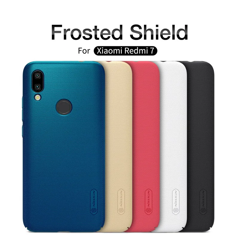 

for Xiaomi Redmi 7 case armor cover, Nillkin shockproof case for Xiaomi Redmi 7 frosted shield hard coque etui 360 on