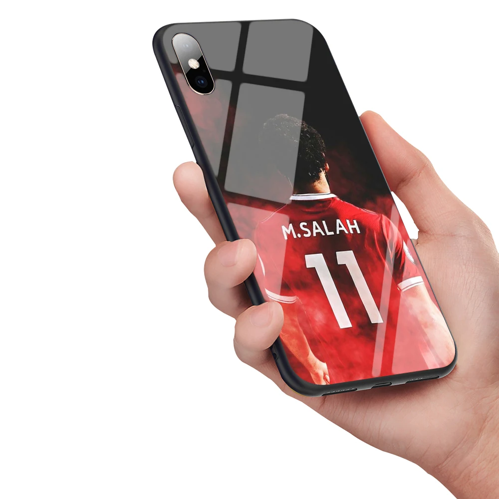 Lavaza Mohamed Salah Мягкий чехол из закаленного стекла для iPhone 6 6S 7 8 Plus 5 5S SE XR X XS 11 Pro MAX чехол