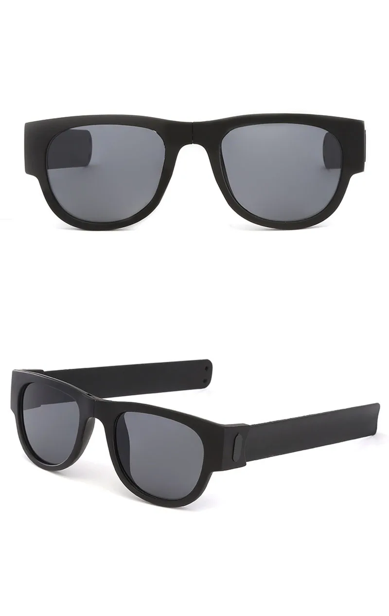 Поляризационные солнцезащитные очки для мужчин и женщин браслет складные очки Портативные складные очки рулон тенты UV400 Oculos Мода