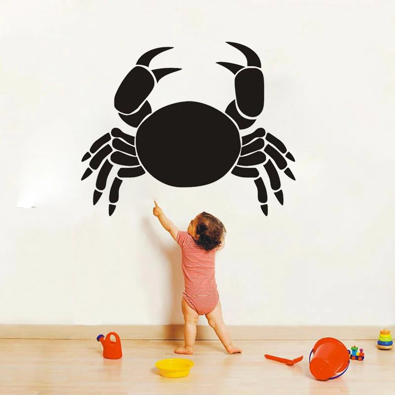 

ZOOYOO Crab Wall Sticker Home Decor Living Room Bedroom Wall Decals Removable Waterproof Bathroom Decoration