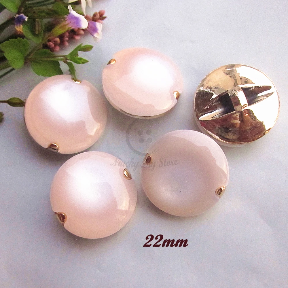 50pcs 22mm beige fashion coat buttons for women sweater woolen coat