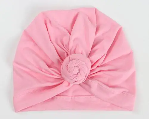 Распродажа 1 шт. Детская Хлопковая мягкая шапка тюрбан с узлом эластичная
