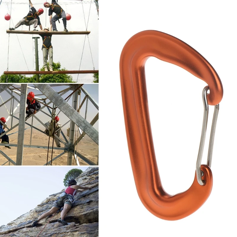 

Aviation Aluminum 12KN Hammock Safety Balance Carabiner Clasp Camping Outdoor Y51D