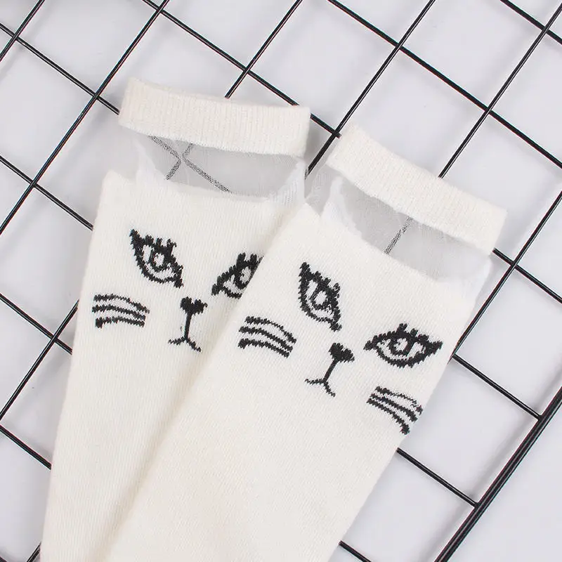 Kids Girls Leg Warmers Sweet Princess No Heel Stockings High Quality Knitted Cotton Baby Knee Pads Socks Bowknot Hollow Out Design (1)