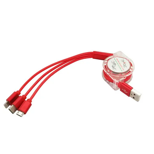 Европейский Союз (ЕС) 3 в 1 Выдвижной Мульти usb кабель для зарядки Micro usb type C Шнур зарядное устройство для мобильного телефона многофункциональный удлинитель линии передачи данных - Тип штекера: Европейский Союз (ЕС)