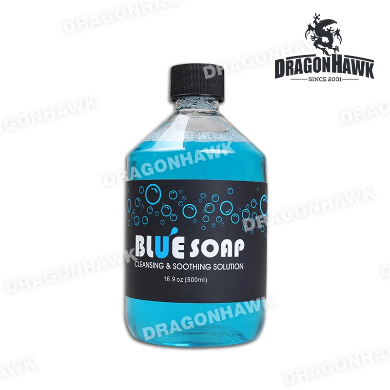 

Excellent 500ml Tattoo Supply Blue Soap 16OZ For Tattoo Body Cleaning Supplies