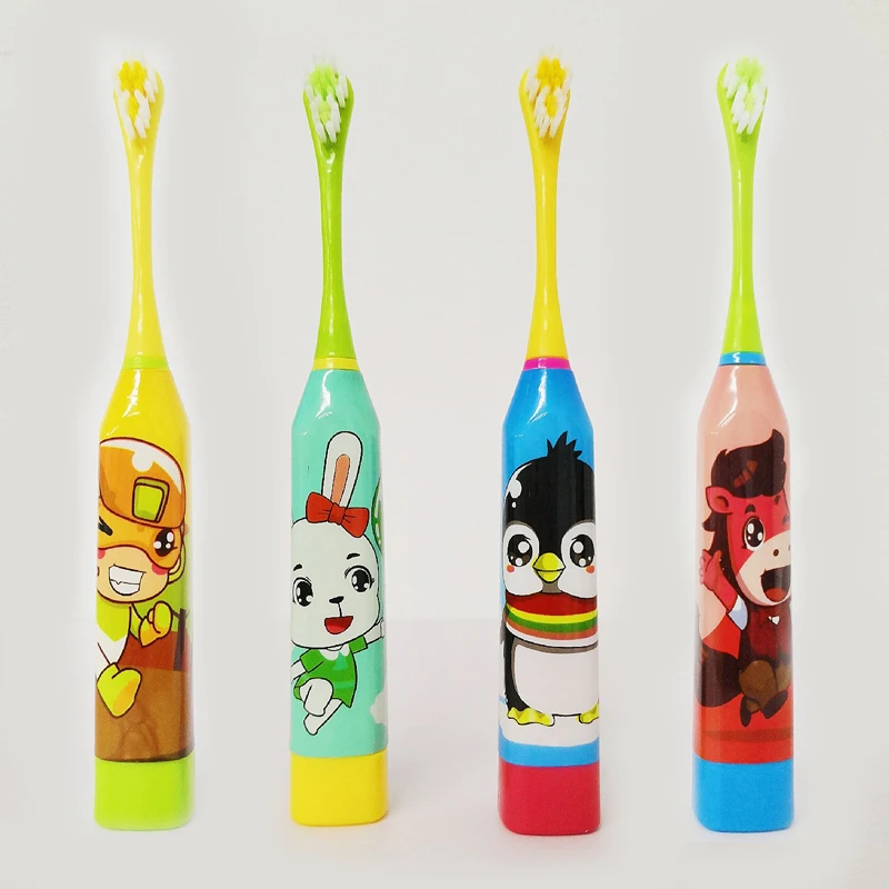 

Children Electric Toothbrush Rotation Vitality Cartoon Oral Health Tooth Brush Electric Teeth Brush for Kids Battery Powered