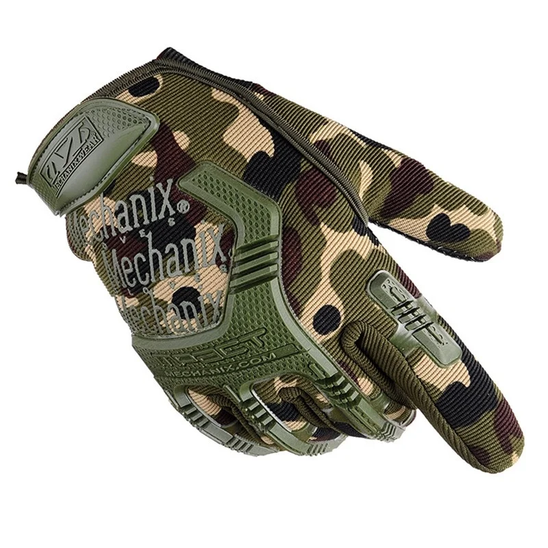 

Army Tactical Full Finger Gloves Men Camouflage Military Non-Slip Cycling Gloves SWAT Soldier Shoot Bicycle Mittens Bike Gloves