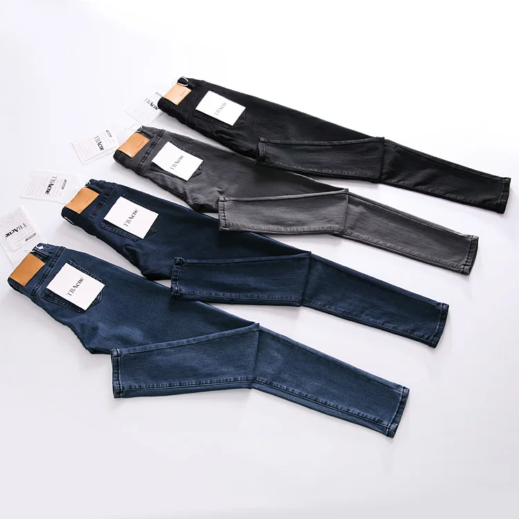 

High Waist Jeans For Women Female Casual Stretch Pencil Jeans Lady Vintage Denim Pants Slim Elastic Skinny Trousers 2019 Spring