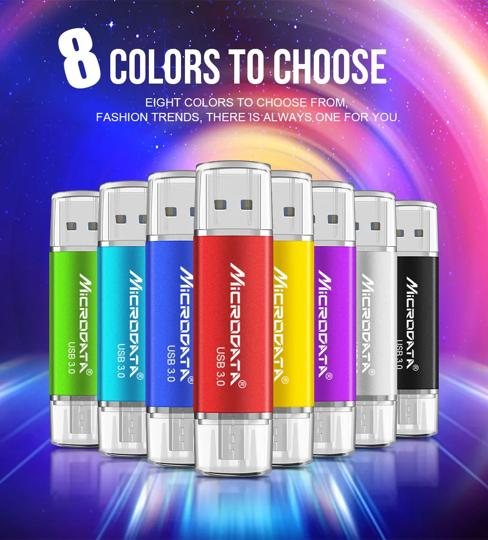 High Speed USB 3.0 OTG USB Flash Drive 128gb 64gb metal otg pendrive 32gb 16gb memoria usb stick U Disk flash drive for phone