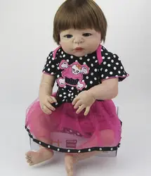 23 дюймов полный силиконовый для новорожденных куклы младенцев bebe купать 57 см новый дизайн для девочек детей ручной работы принцессы Bonecas