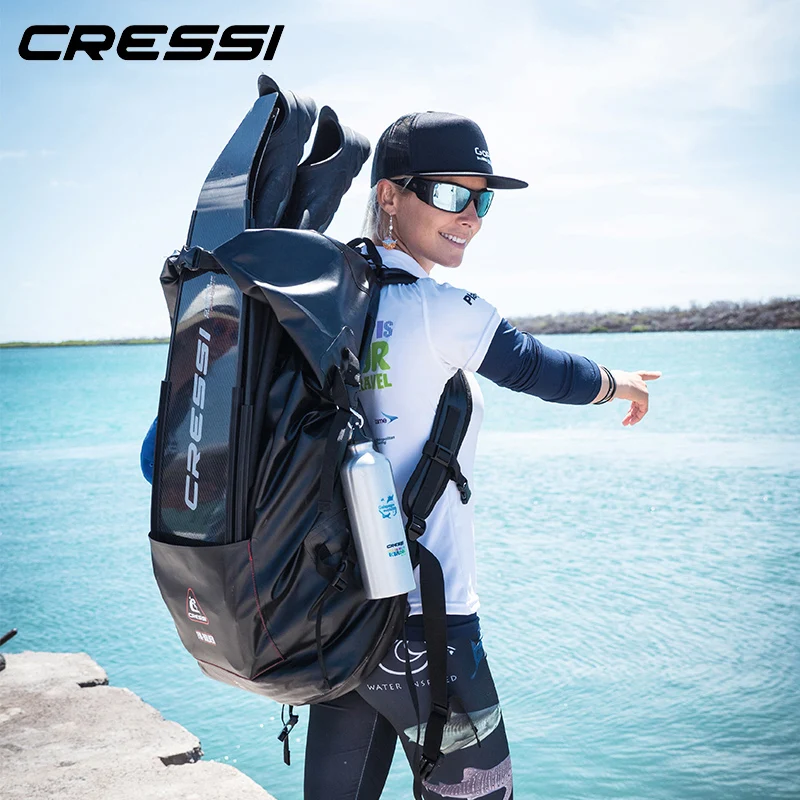 Cressi сухие GARA Бесплатные ласты для дайвинга сумки большой объем длинный Флиппер