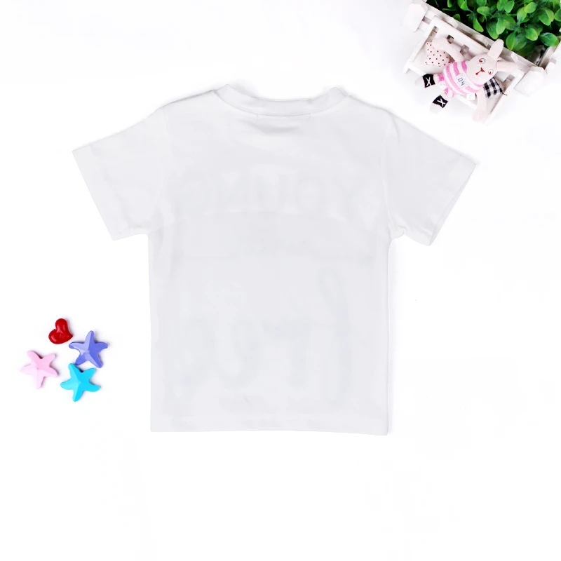 Летние детские футболки с коротким рукавом унисекс для девочек и мальчиков футболки с принтом букв Детская футболка белая топы; детская одежда детская блузка
