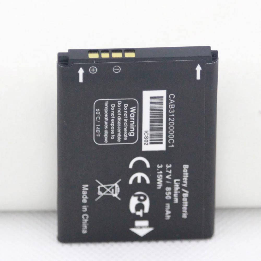 ISUNOO 850mah телефонный аккумулятор CAB3120000C1 для Alcatel One Touch мобильный сменный |