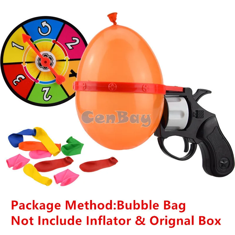 Balloon Gun Game Russian Lucky Roulette Pistol Adult Tricky Funny Party Toy Hot