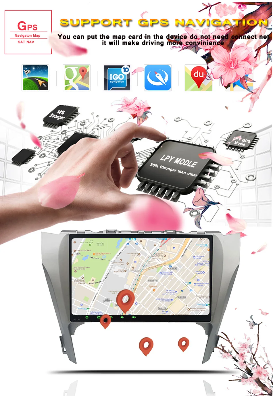 Clearance 10.1" Android Car Stereo DVD For Toyota Camry 2015-17 support Auto Radio GPS Navigation Audio Video WiFi DAB OBD DISC AUX System 6