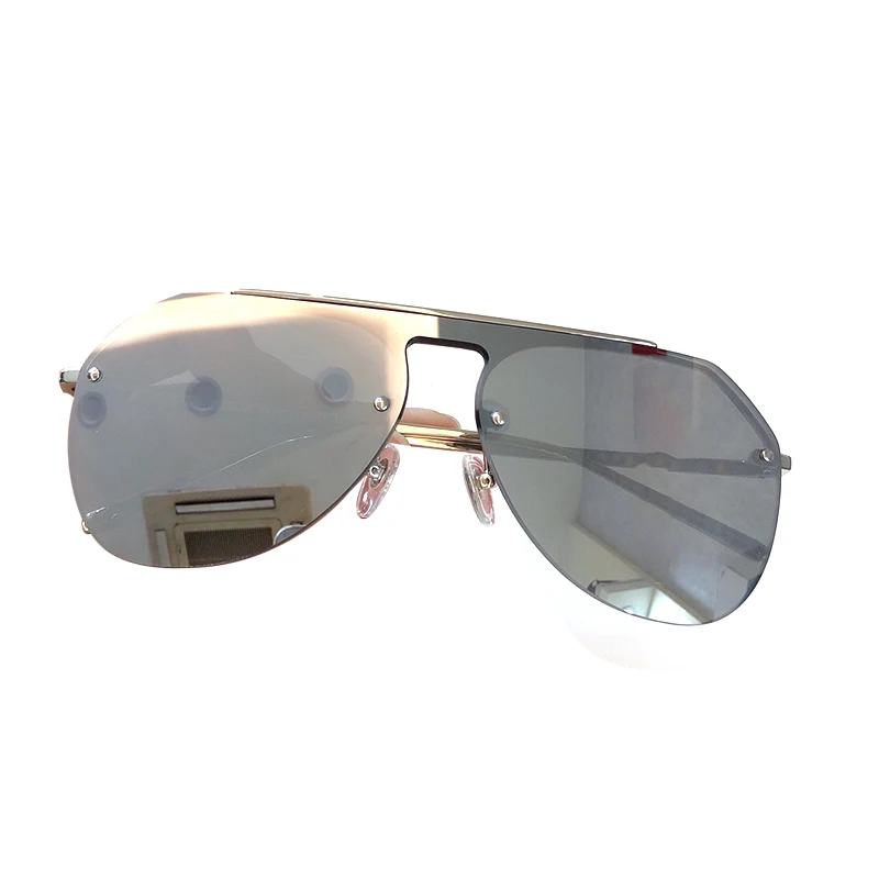 Высокое качество Для женщин Овальные Солнцезащитные очки без оправы UV400 защита Oculos De Sol Feminino с коробкой