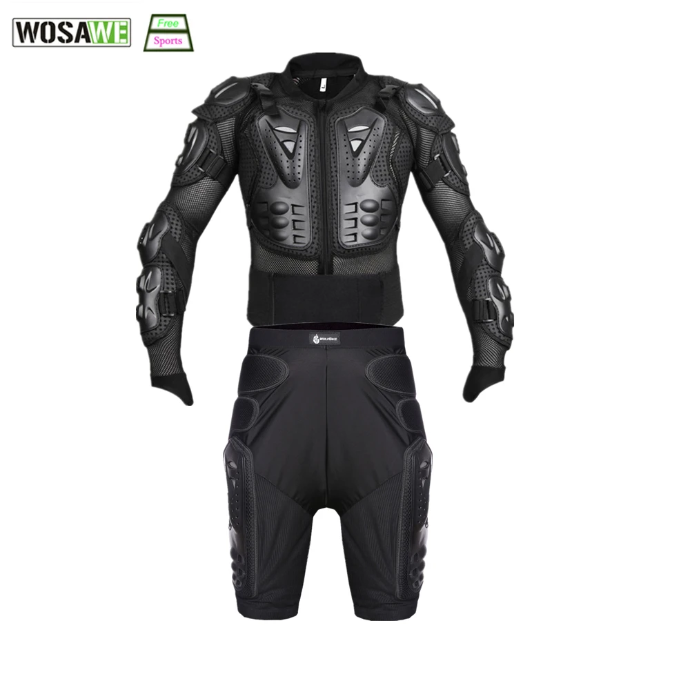 

WOSAWE Cycling Jacket Extreme Sports Motorcycle Racing Motocross Full Body Armor Jacket Spine Chest Protective Gear Protector
