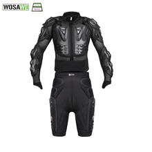 WOSAWE Cycling Jacket  Extreme Sports Motorcycle Racing Motocross Full Body Armor Jacket Spine Chest Protective Gear Protector