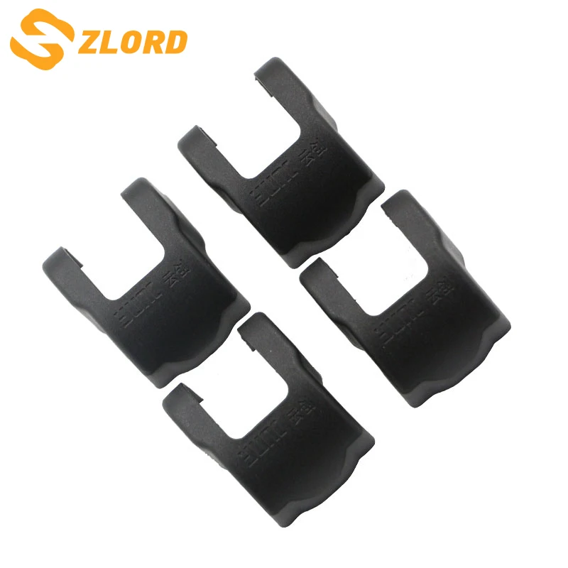 

Zlord 4Pcs/Set ABS Black Car Door Stopper Protection Cover Door Lock Protective Covers for Fiat 500X 2015 2016 2017 Accessories