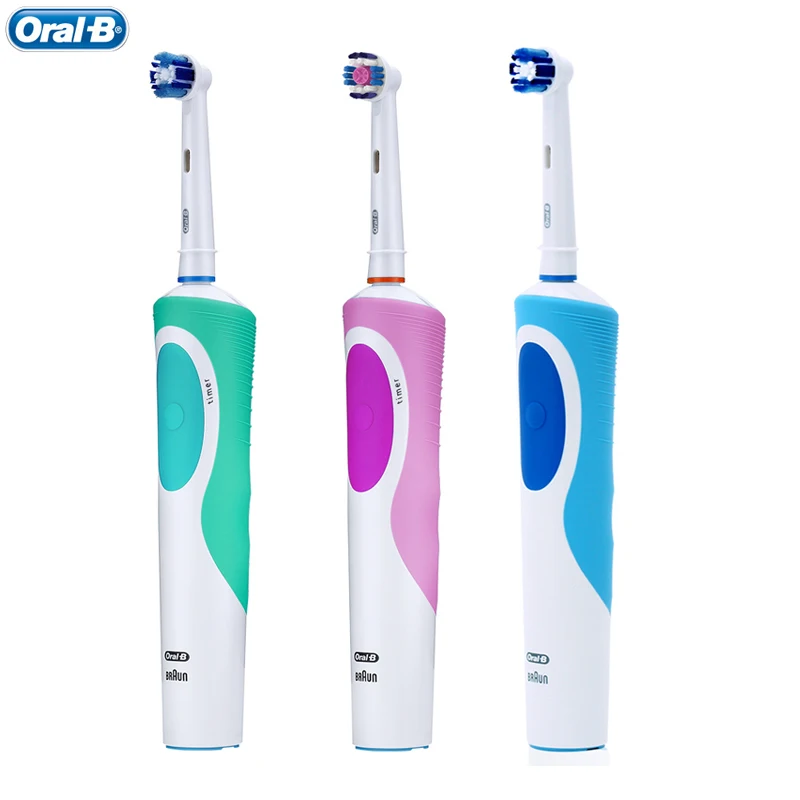 

Oral B Rechargeable Electric Toothbrush Vitality Oral Hygiene Precian Clean Toothbrushes Rotating 3D White Teeth Whitening Brush
