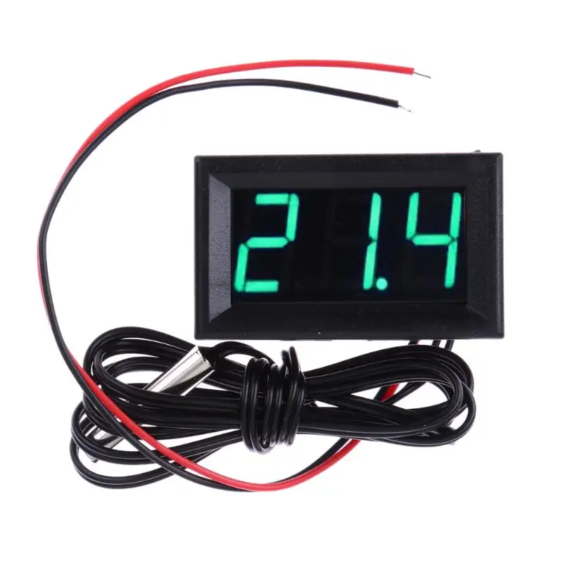 

DC12V Digital DIY Thermometer Sensor Temp 1m meter Probe -50~110C Temperature Detector