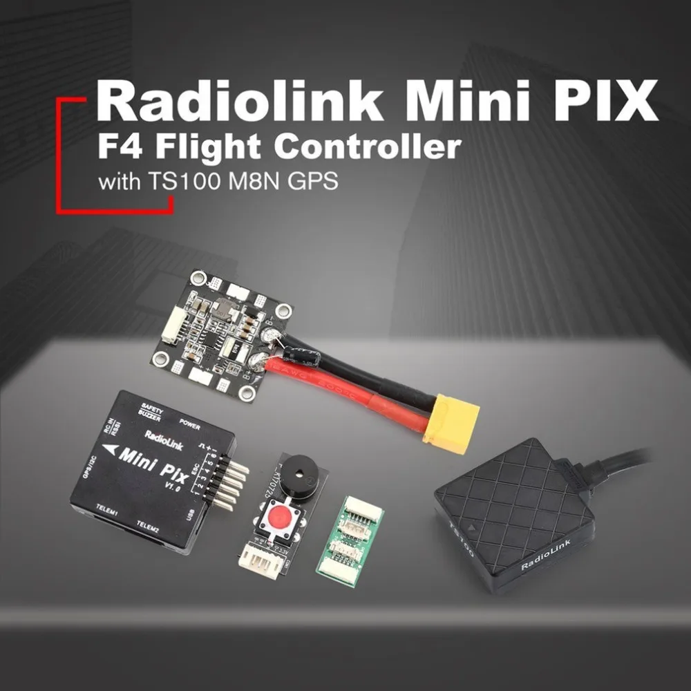 

Radiolink Mini PIX Flight Controller MPU6500 with TS100 M8N GPS for RC Drone Fixed wing/Multicopter/Helicopter/Cars/Boats