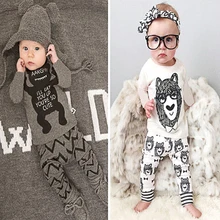 Baby Boy Clothes 2016 Brand Autumn Kids 2 pieces t-shirt+pants Outfits Lovley Toddler Girls Clothing Set Newborn Sport Suits