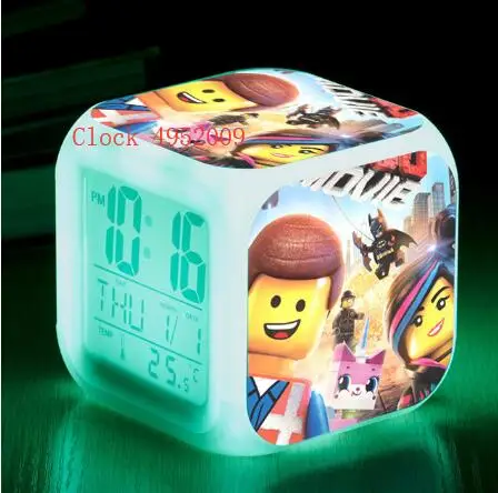 Бэтмена Lego 7 цветов леггинсы с реалистичным цифровым детский будильник Спальня