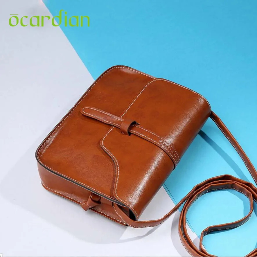 

Elegance  Hot New Vintage Purse Bag Leather Cross Body Fashion Shoulder Messenger Bag drop ship