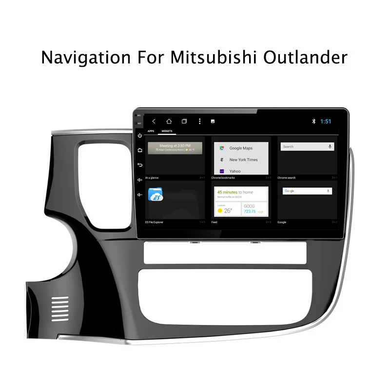 Best NAVITOPIA 10.1inch 2G RAM 32G ROM Android 8.1 Car DVD GPS Navigation for Mitsubishi Outlander 2013 2014 2015 2016 2017 2018 2