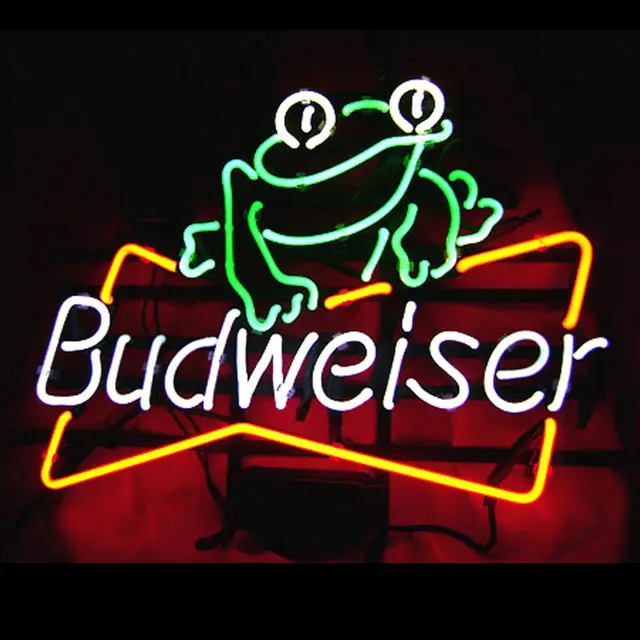 Revolutionary Neon Gifts Budweiser Frog Beer Signs Bar Revolutionary Neon Gifts Budweiser Frog Beer Signs Bar Light Light24 X20